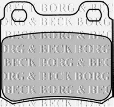 BORG & BECK bbp1263 -  Комплект тормозных колодок, дисковый тормоз